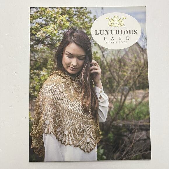 Luxurious Lace Elegant Lace Accessories By Knit Picks Paperback Patterns 2017 - Picture 1 of 7